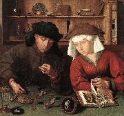 MASSYS, Quentin The Moneylender and his Wife sg Sweden oil painting artist